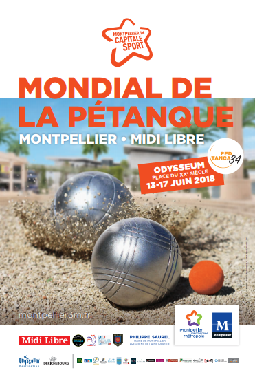 Mondial de la Pétanque du 13 au 17 juin 2018