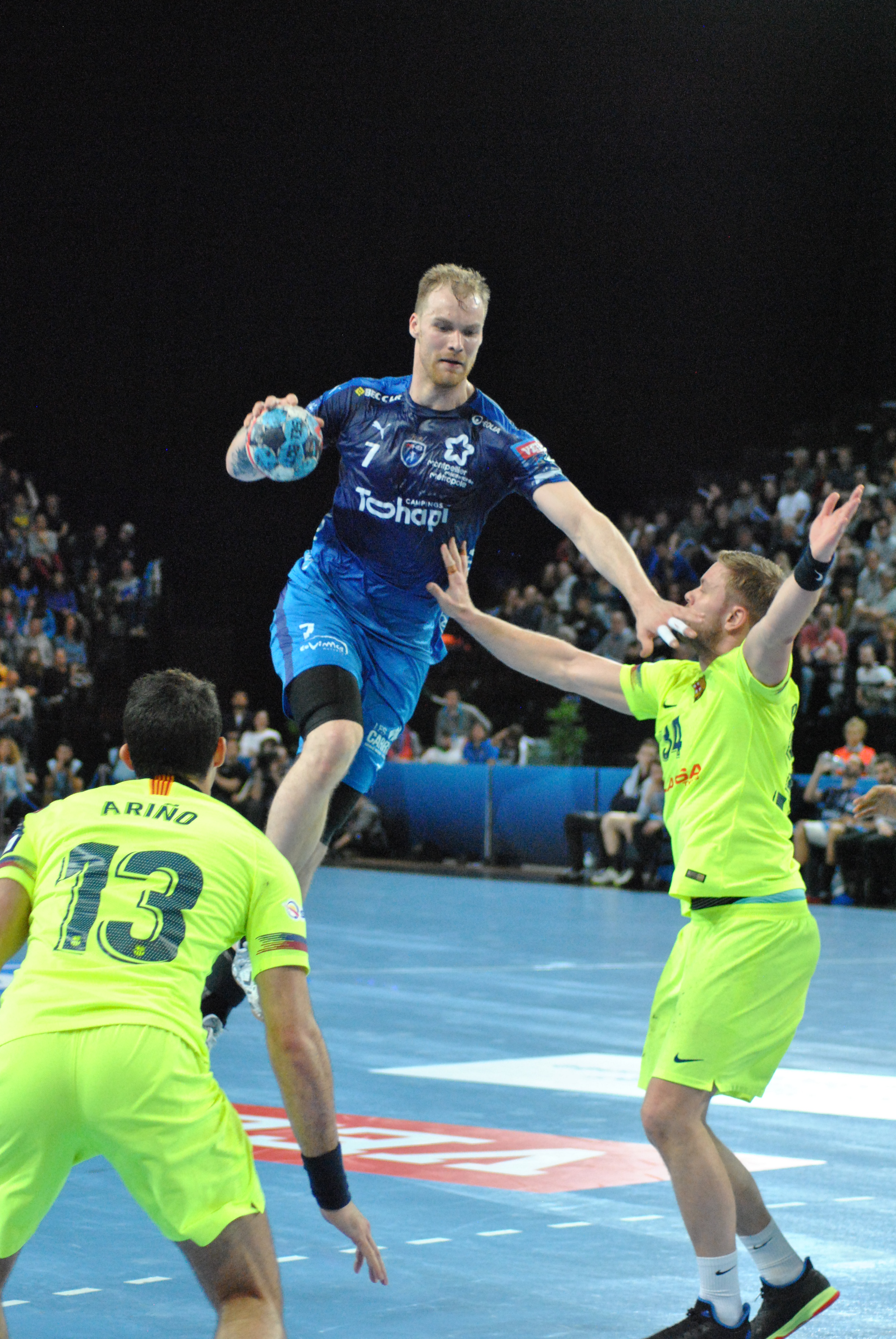 Retour en images match handball : MHB- Barcelone