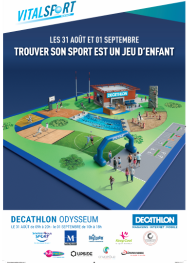 Vitalsport Odysseum le 31 août et le 1er septembre.