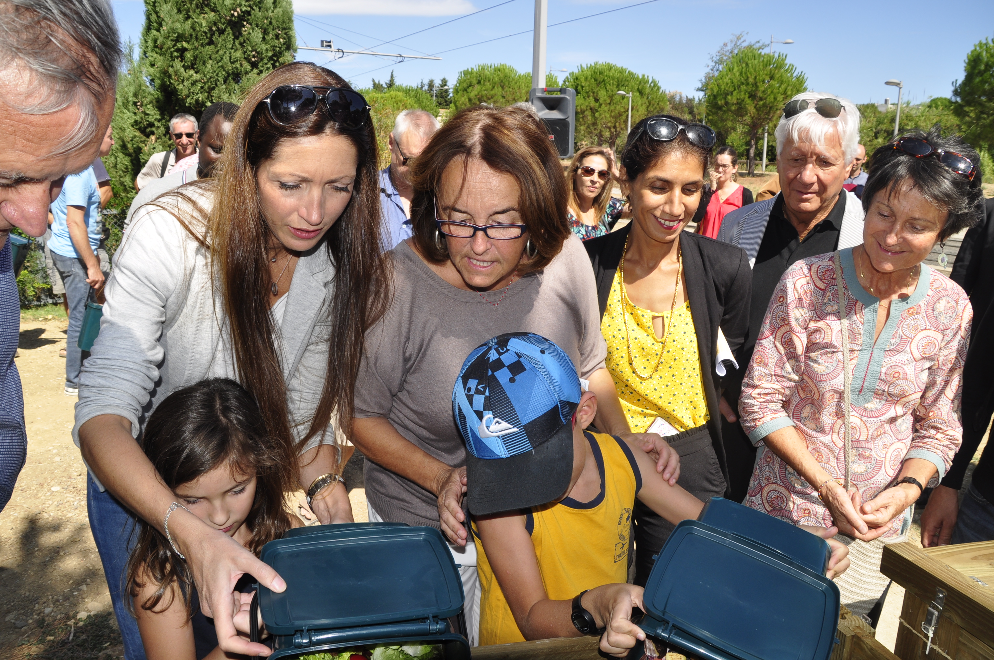 retour en images : Inauguration des composteurs par la ville de Montpellier.